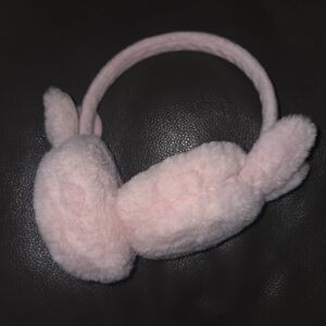 Pink Fluffy Bunny Earmuffs